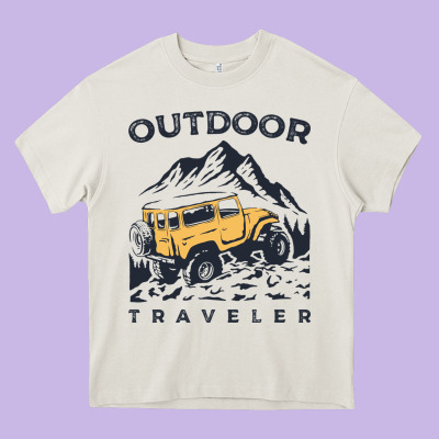 Traveler Heavy Core Tee Designed By Designpulse