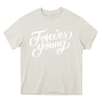 Cream forever young Heavy Core Tee - DesignPulse