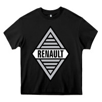Black renault old Heavy Core Tee - DesignPulse