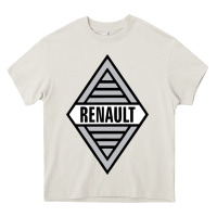 Cream renault old Heavy Core Tee - DesignPulse