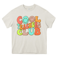 Cream cool teachers club funny smile teachers club squad t shirt Heavy Core Tee - DesignPulse