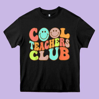 Cool Teachers Club Funny Smile Teachers Club Squad T Shirt Heavy Core Tee Designed By Designpulse