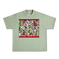 Oil Green Christmas Cakes Urban Heavy Tee - CowhideDigitalArt