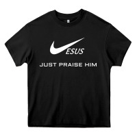 Black jesus just praise him Heavy Core Tee - DesignPulse