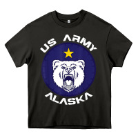 Asphalt us army alaska polar bear patch t shirt Heavy Core Tee - DesignPulse