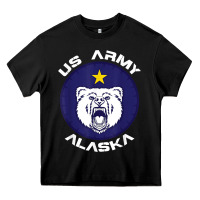 Black us army alaska polar bear patch t shirt Heavy Core Tee - DesignPulse