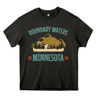 Asphalt retro boundary waters canoe minnesota Heavy Core Tee - DesignPulse