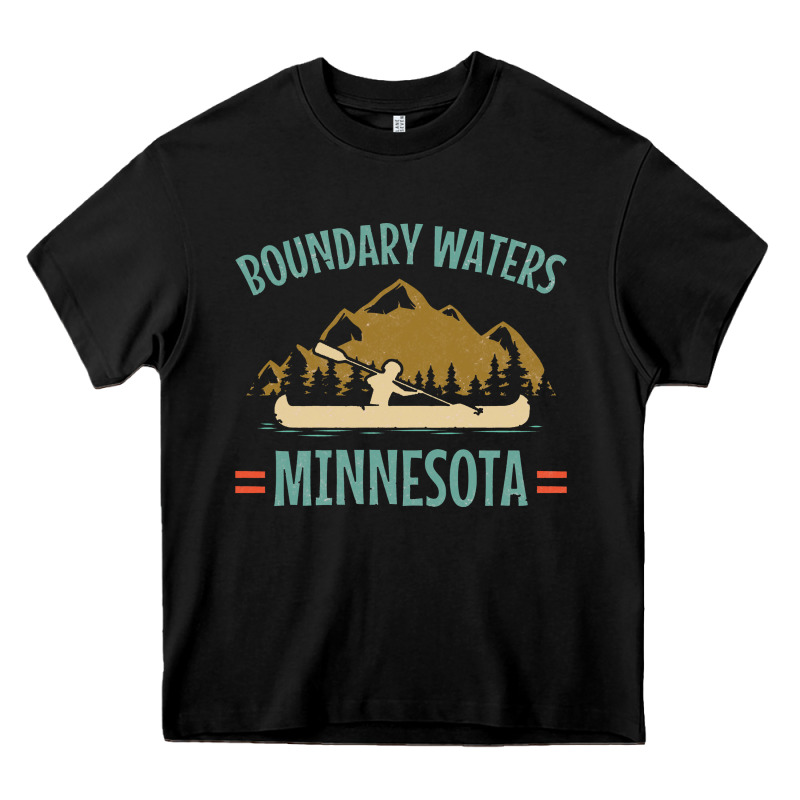 Retro Boundary Waters Canoe Minnesota Heavy Core Tee by DesignPulse | Teevron