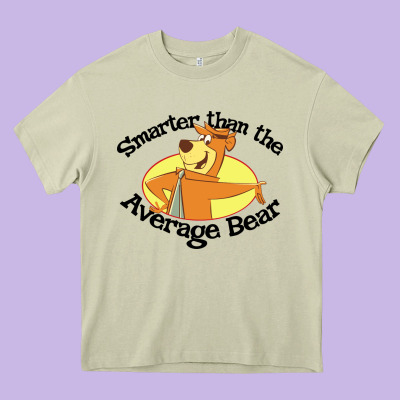 Yogi Bear Average Bear Heavy Core Tee Designed By Designpulse