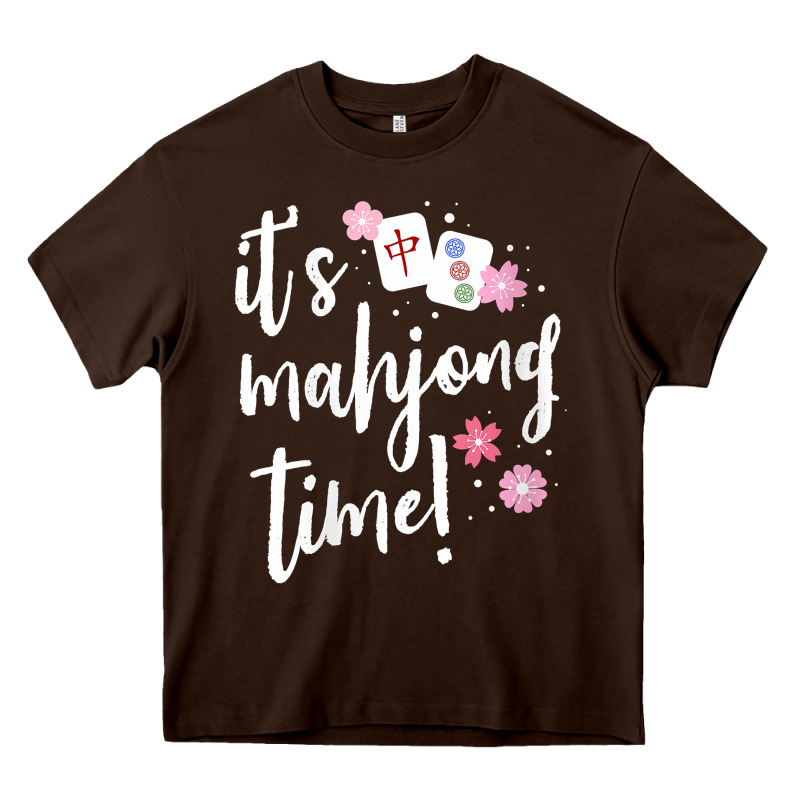 Womens Mahjong Gift For Her Mahjong Player V Neck T Shirt Heavy Core Tee by DesignPulse | Teevron