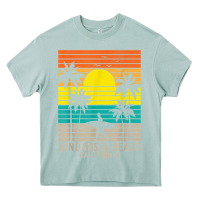 Arona windansea beach california ca surfer surfing surf palm tree Heavy Core Tee - DesignPulse