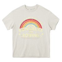 Cream Rowing  . Just A Girl Who Loves Sunshine And Rowing Heavy Core Tee - DesignPulse