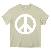 Mossy Peace Sign Heavy Core Tee - DesignPulse