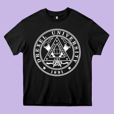 Drexel University Heavy Core Tee Designed By Designpulse