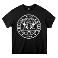 Black drexel university Heavy Core Tee - DesignPulse