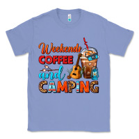Colony Blue weekends coffee and camping frappe coffee Classic Tee - FaDigitalArtStudio