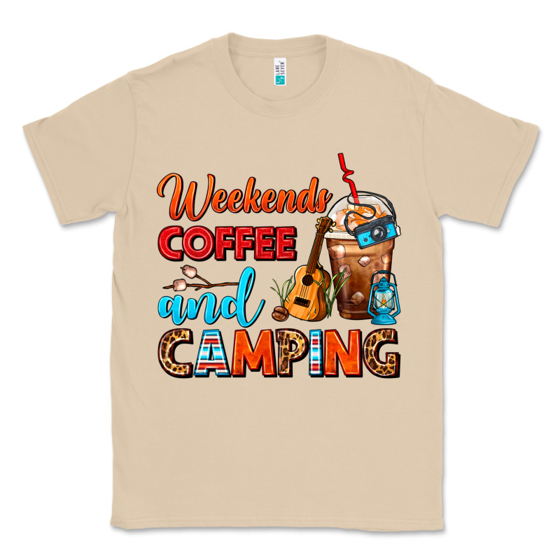 Weekends Coffee And Camping Frappe Coffee Classic Tee by FaDigitalArtStudio | Teevron