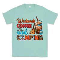 Seafoam weekends coffee and camping frappe coffee Classic Tee - FaDigitalArtStudio