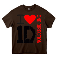 Chocolate Brown one direction Heavy Core Tee - DesignPulse