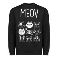 Black Meow Heavyweight Sweatshirt - Bettercallsaul