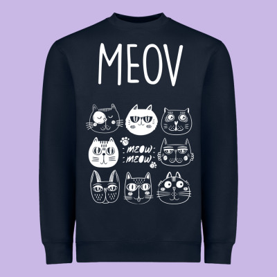 Meow Heavyweight Sweatshirt Designed By Bettercallsaul