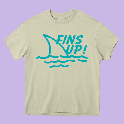 Fins Up Jimmy Heavy Core Tee Designed By Designpulse