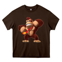 Chocolate Brown Donkey Kong 3D Poster Heavy Core Tee - DesignPulse