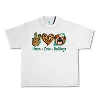 Lunar Rock Peace Love Bulldog Urban Heavy Tee - Jasminsmagicworld