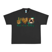 Pigment Black Peace Love Bulldog Urban Heavy Tee - Jasminsmagicworld