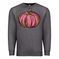 Charcoal Heather leopard cancer pumpkin Premium Sweatshirt - RanaPortraitStore