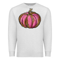 Oatmeal Heather leopard cancer pumpkin Premium Sweatshirt - RanaPortraitStore