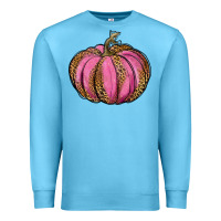 Ocean Blue leopard cancer pumpkin Premium Sweatshirt - RanaPortraitStore