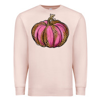 Pale Pink leopard cancer pumpkin Premium Sweatshirt - RanaPortraitStore