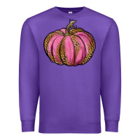 Purple leopard cancer pumpkin Premium Sweatshirt - RanaPortraitStore