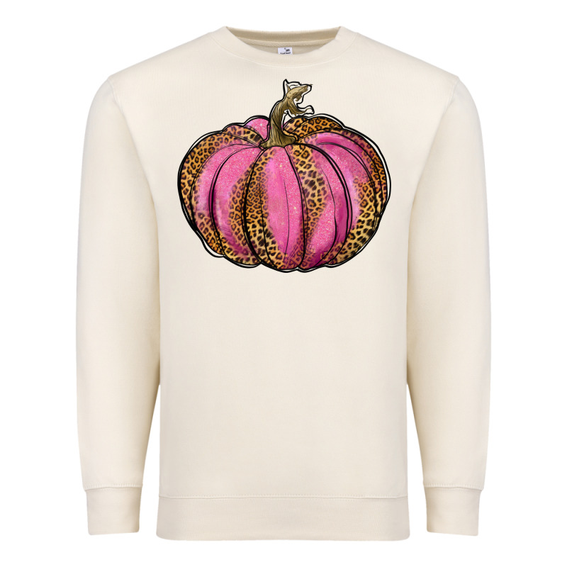 Leopard Cancer Pumpkin Premium Sweatshirt by RanaPortraitStore | Teevron
