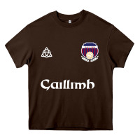 Chocolate Brown galway gaillimh irish gaelic football and hurling premium Heavy Core Tee - DesignPulse