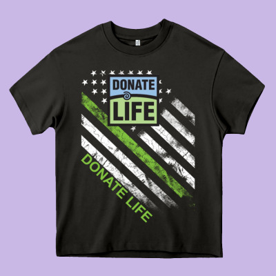 Donate Life Heavy Core Tee Designed By Designpulse