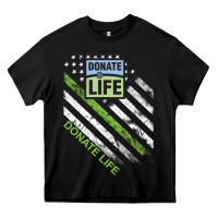 Black donate life Heavy Core Tee - DesignPulse