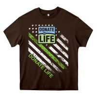 Chocolate Brown donate life Heavy Core Tee - DesignPulse