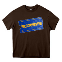Chocolate Brown blockbuster Heavy Core Tee - DesignPulse