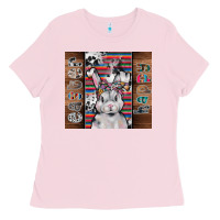 Bubblegum Pink happy easter Ladies Tee - CowhideDigitalArt