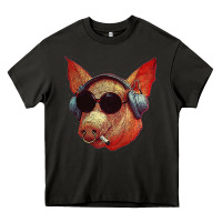 Asphalt Blodwyn pig Heavy Core Tee - DesignPulse