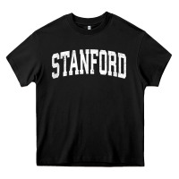 Black stanford california ca vintage athletic sports design t shirt Heavy Core Tee - DesignPulse