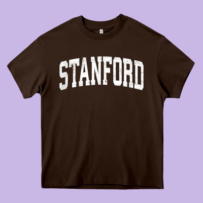 Stanford California Ca Vintage Athletic Sports Design T Shirt Heavy Core Tee Designed By Designpulse