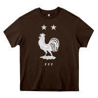 Chocolate Brown FFF Two Stars Heavy Core Tee - DesignPulse