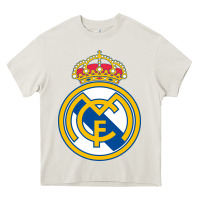Cream real,madrid Heavy Core Tee - DesignPulse