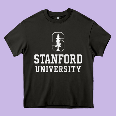 Stanford University Logo Heavy Core Tee Designed By Designpulse