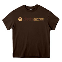 Chocolate Brown ziggi's coffee Heavy Core Tee - DesignPulse