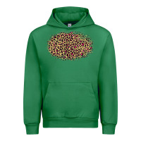 Emerald Leopard Pattern Urban Hoodie - RanaPortraitStore