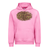 Fuchsia Pink Leopard Pattern Urban Hoodie - RanaPortraitStore